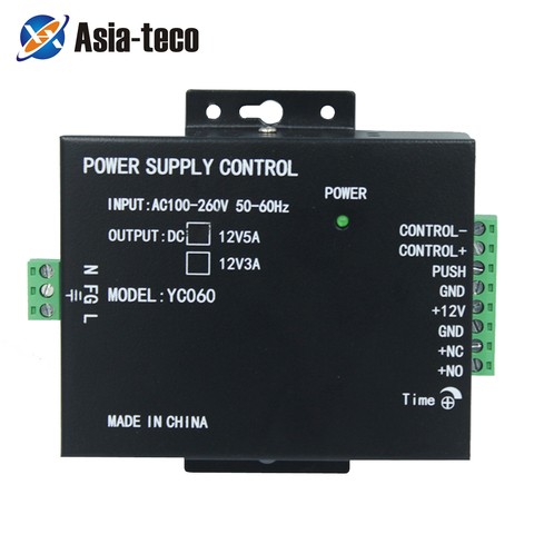 Mini Power Supply Door RFID Fingerprint Access Control Supplier Adapter Covertor System Machine DC 12V 3A 5A AC 100~260V ► Photo 1/6