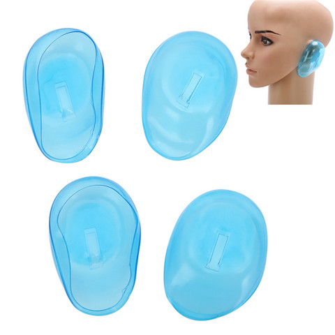 2Pair/4pcs Clear Silicone Ear Cover Hair Dye Shield Protect Earmuffs Shower Waterproof Hair Coloring Ear Protector Cover Caps ► Photo 1/6