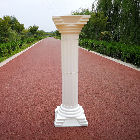 European Style Fashion Wedding Props Decorative Roman Columns White Plastic Pillars Flower Pot Road Lead Stand Party Event ► Photo 1/6