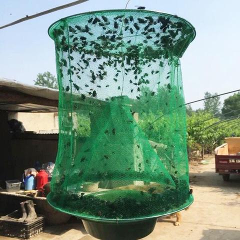 1Pcs Foldable Hanging Flytrap Catcher Pest Kill Cage Flies Net Garden Supplies fly trap Dropship ► Photo 1/1