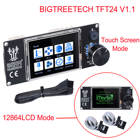 BIGTREETECH TFT24 V1.1 Touch Screen/Like 12864 LCD Display 3D Printer Parts For Ender 3 SKR V1.3 PRO MINI E3 VS MKS TFT24 TFT35 ► Photo 1/6