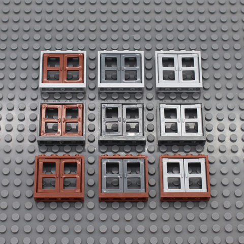 MOC 1x4x3 Window with Pane 60594 Creative City Street View Building Blocks Bricks Decorate Compatible with Assembles Particles ► Photo 1/3