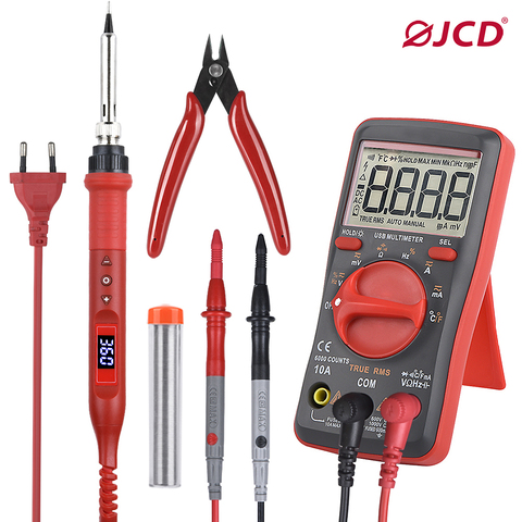 JCD LCD Electric Soldering Iron kit 80W 220V/110V Lighting Multi-function button Soldeing station Adjustable Temperature 908U ► Photo 1/6