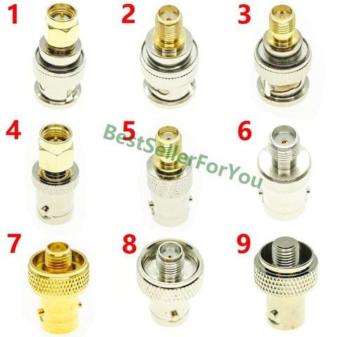 BNC MALE Female To SMA RP SMA Male Female RF Connector Adapter Test Converter Kit Set ► Photo 1/1