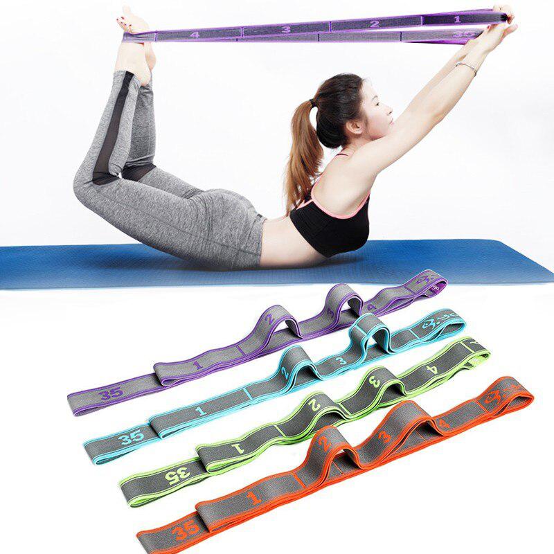 Pro Fitness Yoga Pilates Stretch Strap Belt Physical Training Resistance Band US 