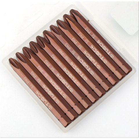 10pcs Screwdriver Bit 6.35/8mm Hex Shank PH1 PH2 PH3 Magnetic Bits Slotted Screwdriver Impact Driver for Electric Screw Driver ► Photo 1/6