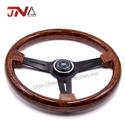 350mm Universal Wooden Look Steering Wheel Drift Sport Steering Wheels ► Photo 1/5