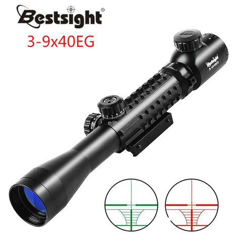 3-9x40EG Optic Hunting Riflescope With Red/Green Illuminated For Air Rifle Optics Hunting Sniper Scopes Sight w/Pair 21 ► Photo 1/6