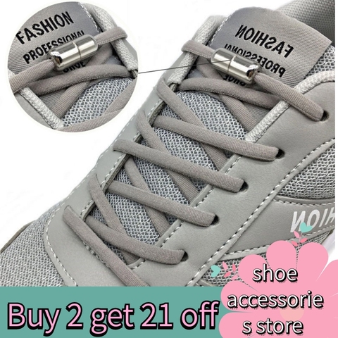 100cm 1Pair No tie elasticity Shoelaces Round Elastic Shoe Laces For Kids and Adult Sneakers Shoelace Quick Lazy Laces ► Photo 1/6