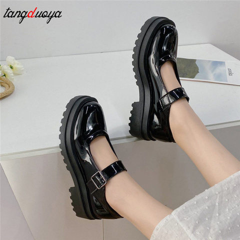 School Student Shoes College Girl Student Sweet lolita Shoes JK Uniform Shoes Mary Jane Shoes low heel women lolita sneakers ► Photo 1/1