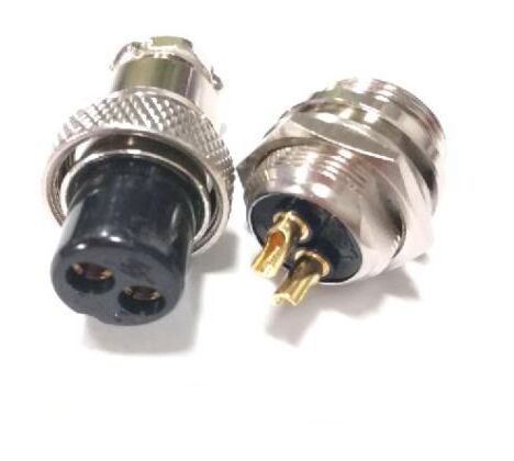 GX14 aviation plug 2pin M14 socket  connector ► Photo 1/3