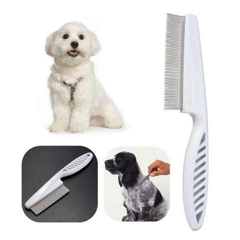 Protect Flea Comb For Cats Dogs Pet Stainless Steel Comfort Flea Hair Grooming Tools Deworming Brush Short Long Hair Fur Remove ► Photo 1/6