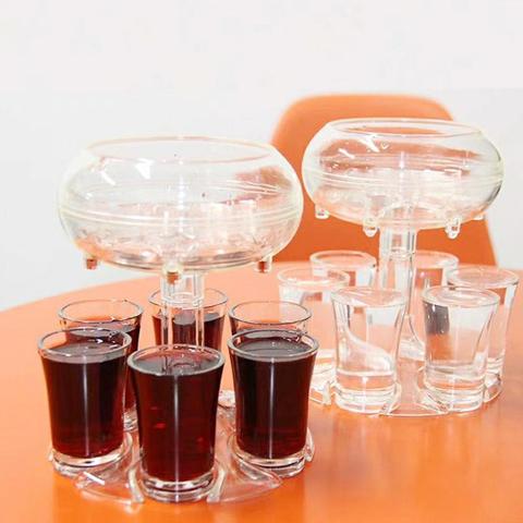 New Food Grade Acrylic 6Holes Drink Dispenser Thicken And Drop Resistance Drinking Tool Family Party Bar Games Alcohol Dispenser ► Photo 1/6