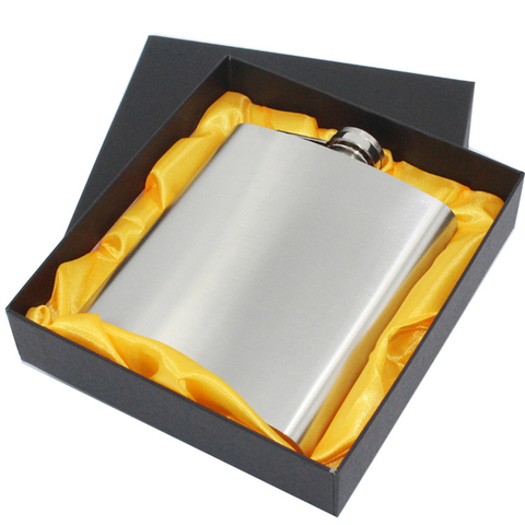 500ML Large hip flask with Gift box Portable stainless steel hip flask travel whiskey alcohol liquor bottle flagon Male present ► Photo 1/6
