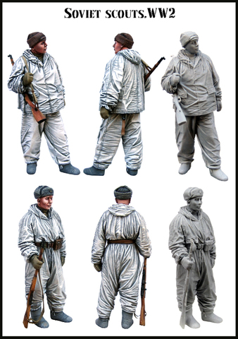 [tusk model]1/35 Scale Unassembled Resin figures resin model Kits(2 figures) E166 ► Photo 1/1