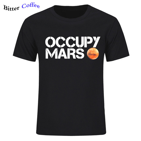 NEW Men's Space X T Shirt Tesla Tees Casual Top Design Occupy Mars 100% Cotton Tee SHIRT Spacex Graphic Tees Men T-shirt ► Photo 1/6