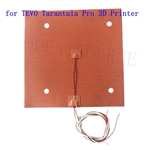 High Temperature Flexible 235 x 235mm Silicone Heater 24V 220V 120V Heated Bed Build Plate for TEVO Tarantula Pro 3D Printer ► Photo 1/5
