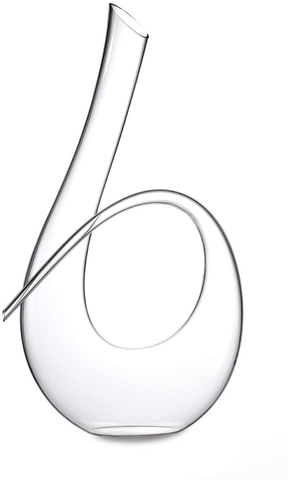 Twisted Horn Wine Decanter Lead Free Crystal Wine Aerating Decanter that Holds (1500ml) (Twisted Horn Decanter) ► Photo 1/5