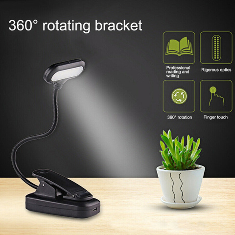 Led Book Clip Light Adjustable, Clip On Lamps