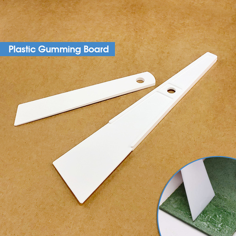 OWDEN Leather Craft Tools White Plastic Gumming Board Smear Glue Scraper Smear Glue Tools  DIY Gumming Easily ► Photo 1/4