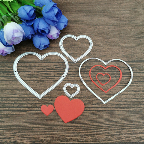 Heart-shaped ring Metal Cutting Dies Stencils For DIY Scrapbooking Decorative Embossing Handcraft Die Cutting Template ► Photo 1/4