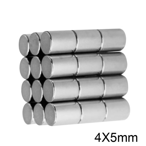 50/100/200/500/1000PCS 4x5 Powerful Magnets Disc 4mm x 5mm Small Round Permanent Magnet 4x5mm Fridge Neodymium Magnet Strong 4*5 ► Photo 1/6