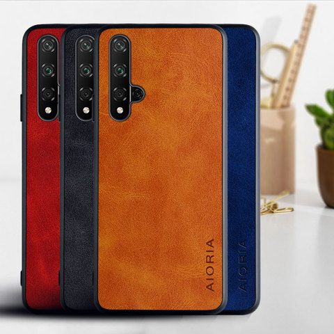 Case for Honor 20 Lite 20 Pro Honor 20S funda Luxury Vintage leather phone cover for huawei honor 20 lite case coque capa ► Photo 1/6