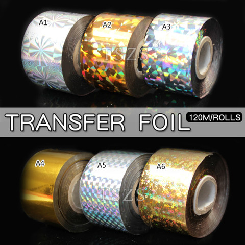 1 Roll/Lot Nail Art Transfer Foil 35 Colors Sticker For Nail Tip Decoration ► Photo 1/4