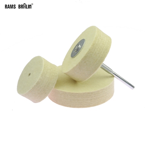 1 piece Felt Buffing Wheel for Metal Plastic Glass Fine Mirror Surface Polish Bench Grinder Polisher Tool ► Photo 1/3