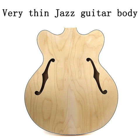 Very thin jazz guitar body maple plywood back side solid wood ► Photo 1/5