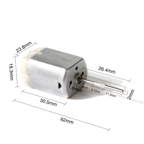 26.4mm ribbed shaft car central door lock motor, rearview mirror motor, steer ELV ESL lock motor ► Photo 1/6