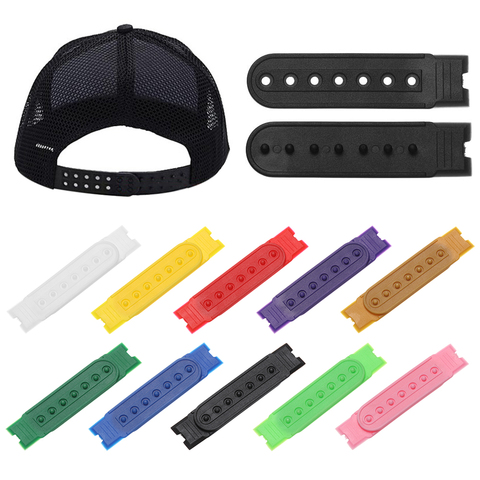5Sets Snapback Strap Replacement with 7 Holes Colorful Hat Repair Fastener Buckle Clip Extender for Baseball Cap Hat Accessories ► Photo 1/6