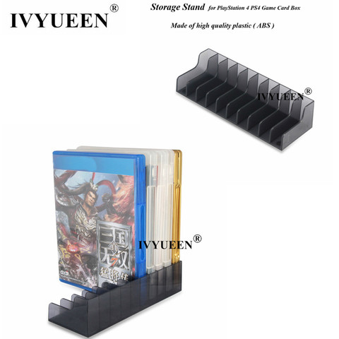 IVYUEEN  CD Disks Card Holder For Dualshock 4 PlayStation 4 PS4 PRO Slim Controller  Game Card Storage Stand Game Accessories ► Photo 1/1