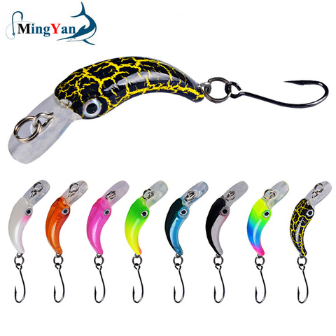 1pcs Floating Minnow Fishing Lure 3.8cm 1.5g Mini Artificial Hard Bait Sharp Hook Crankbait Wobbler Trout Pike Bass Fishing ► Photo 1/6