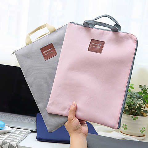 Canvas Documents Bag A4 File Folder with Dual Buckles Filing Bag Waterproof Paper Organizer Office School Stationery Supplies ► Photo 1/6