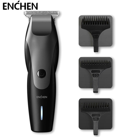 ENCHEN Hummingbird Hair Clippers For Men Barber Profesional Cordless Close Cutting T-blade Hair Trimmer With 3 Limit Combs ► Photo 1/6