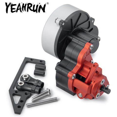 YEAHRUN Metal Cutoff Transmission Gearbox for Axial SCX10 1/10 RC Crawler Model Car Upgrade Parts ► Photo 1/6