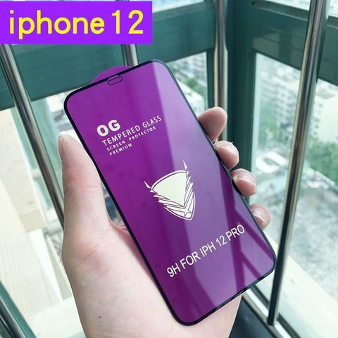 2022 Golden Armor OG Big Curved Full Glue Tempered Glass For iphone 12 mini Screen protector for iphone 12 pro max ► Photo 1/5