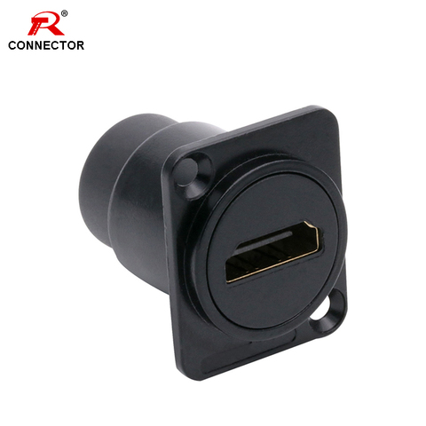 1PC HDMI-HDMI Chassis Connector,HDMI D Type Female Socket Panel Mounted Connector ► Photo 1/6