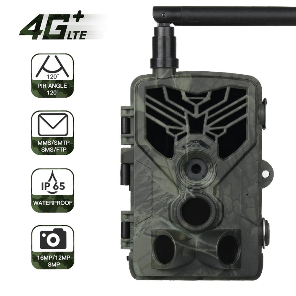 4G LTE MMS SMS Trail Camera Game Cam 16MP 1080P Wildlife Hunting Camera Scouting 