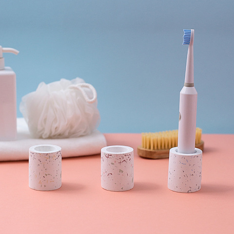 Diatomite Toothbrush Holder Toothbrush Pad Toothbrush Cup Bathroom Supplies Dry Moisture-Absorbing Toothbrush Holder ► Photo 1/5