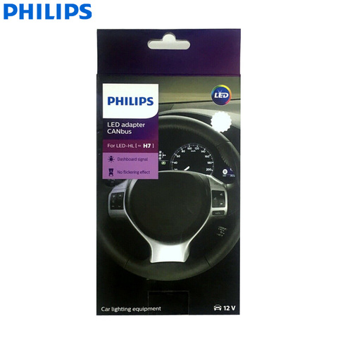 Philips LED CANbus H7 18952C2 Decoder LED Adaptor Error Cancel Remove Dashboard Warning Easy Install (Twin) ► Photo 1/6