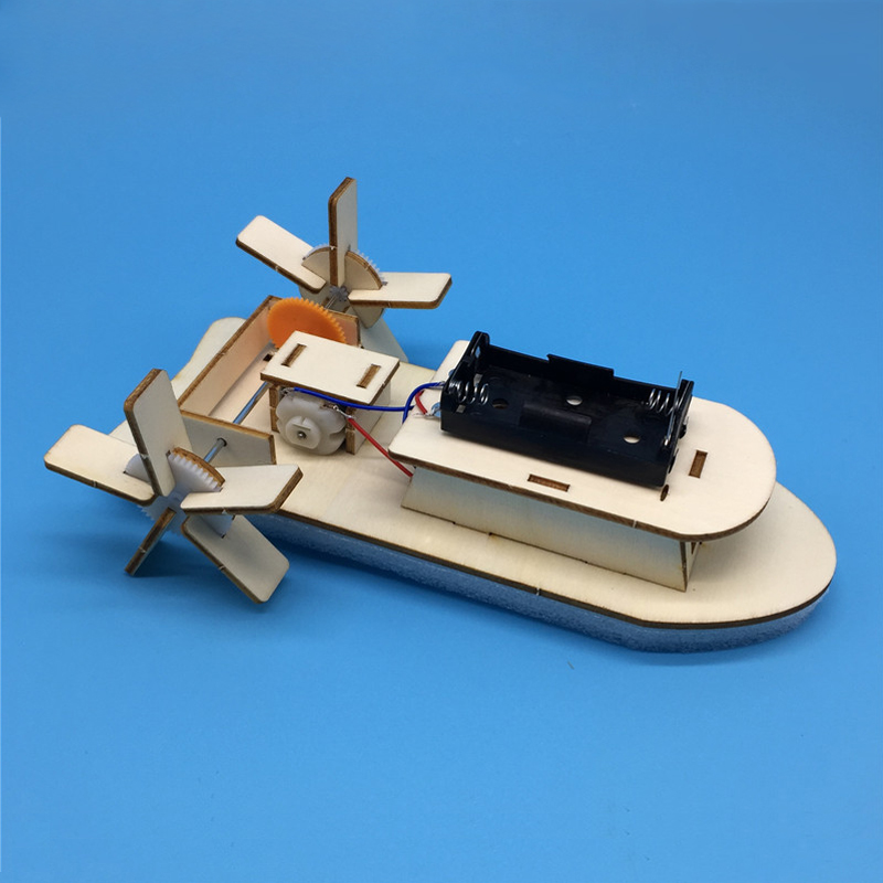 DIY Electronic Assembly Boat Model Toy Scientific Experiment Toy For Kids Gift 
