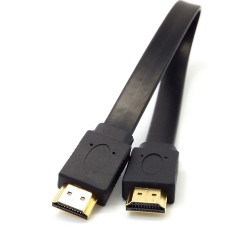 1pc High Quality 30cm Full HD Short HDMI Cable Support 3D Male to Male Plug Flat Cable Cord for Audio Video HDTV TV ► Photo 1/6