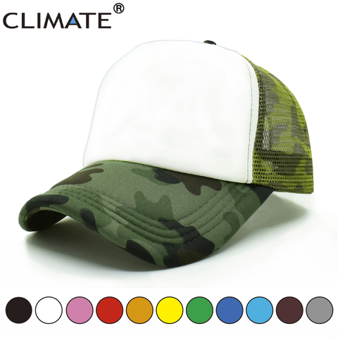 Price History Review On Climate Blank Trucker Caps Camouflage Dad Hats Family Diy Caps Men Women Kid Children Hip Hop Hat Solid No Logo Blank Caps Aliexpress Seller New Climate