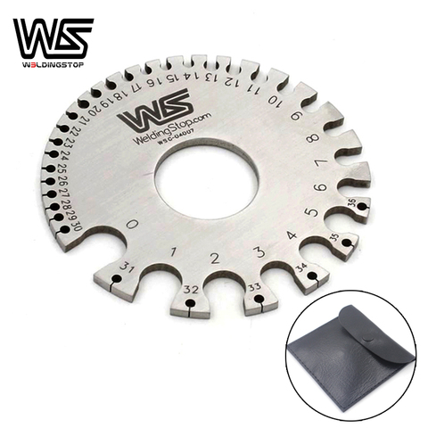 Round WIRE GAUGE diameter gage S.W.G. portable Mini Size Stainless Steel Measurer Tool WS-04007 ► Photo 1/6