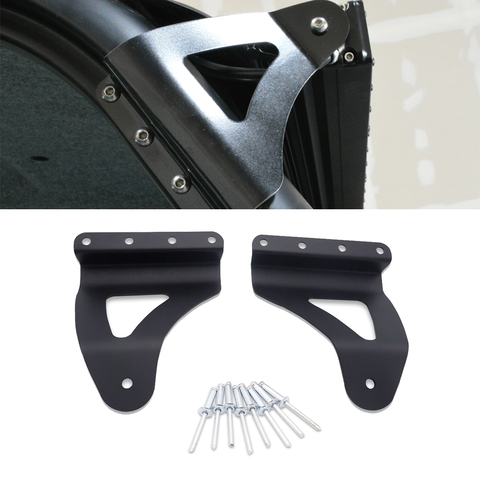 Upper windshield 50/52 Inches Curved or Straight LED Light Bar Mount Brackets Fit 2016-2022 Can-am Defender and Maverick Trail ► Photo 1/3