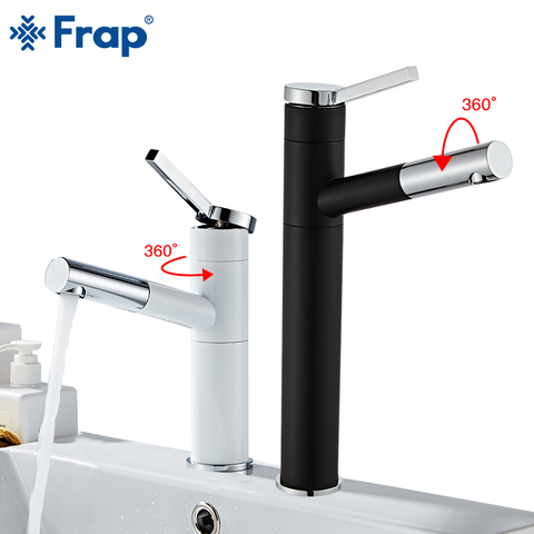 FRAP Basin Faucet Pull Out Bathroom Sink Faucet Single Handle Waterfall Bathroom faucet Cold and Hot Water Sink mixer taps ► Photo 1/6