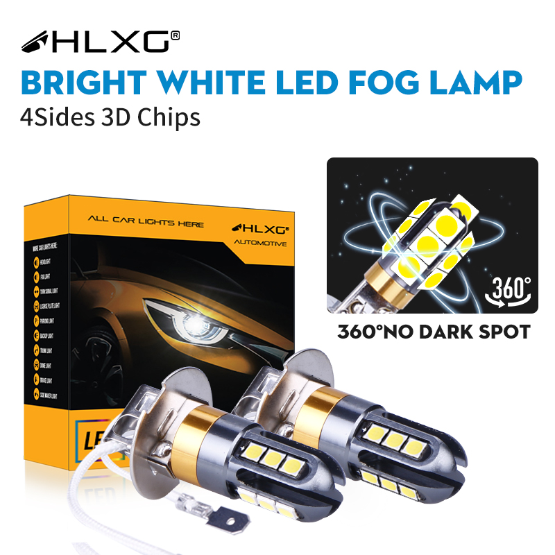 Price History Review On H3 Led H1 Car Front Foglamps 360 Degree White 3030 Chips 12 Smd High Power Led Fog Light 3d Headlight Lamp Bulb Lens Dc 12v Hlxg