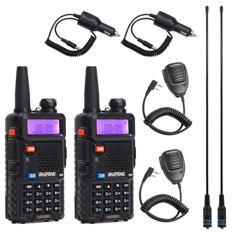 2PCS Baofeng BF-UV5R Amateur Radio Portable Walkie Talkie Pofung UV-5R 5W VHF/UHF Radio Dual Band Two Way Radio UV 5r CB Radio ► Photo 1/6